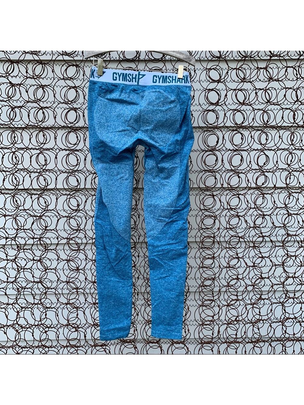 Gymshark Flex teal blue two tone leggings MEDIUM